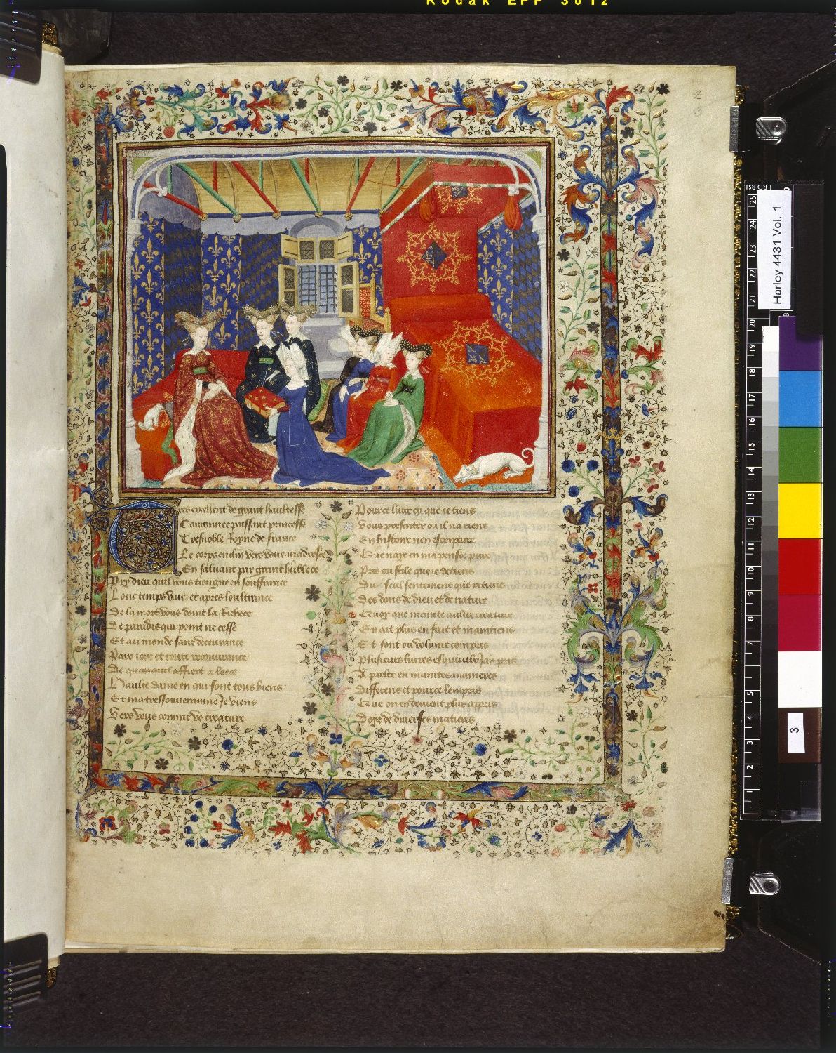 Christine presents her book to the Queen