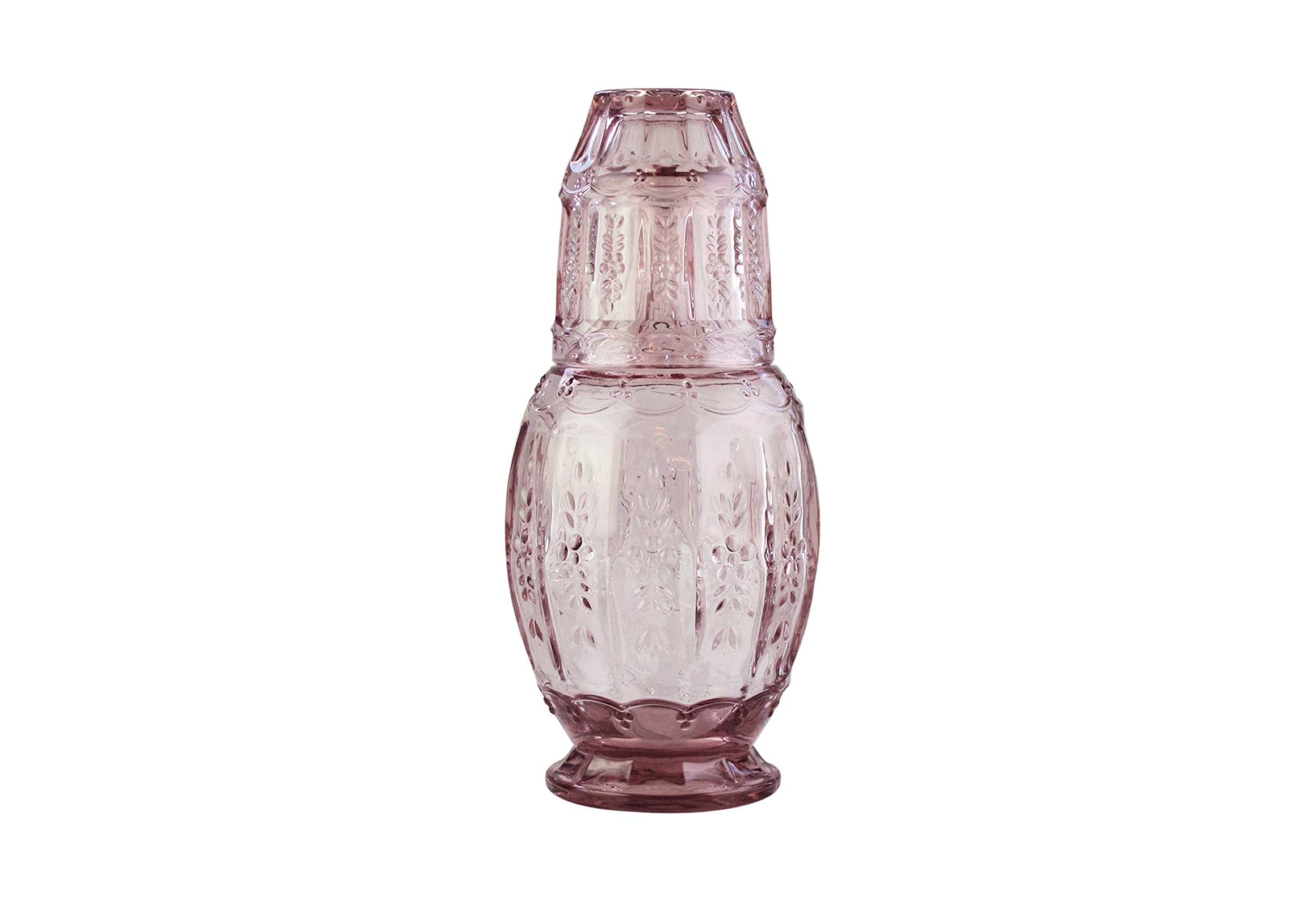 Bedside Water Carafe, 6.4'' x 4.5'' - Moroccan Glass - Revival™