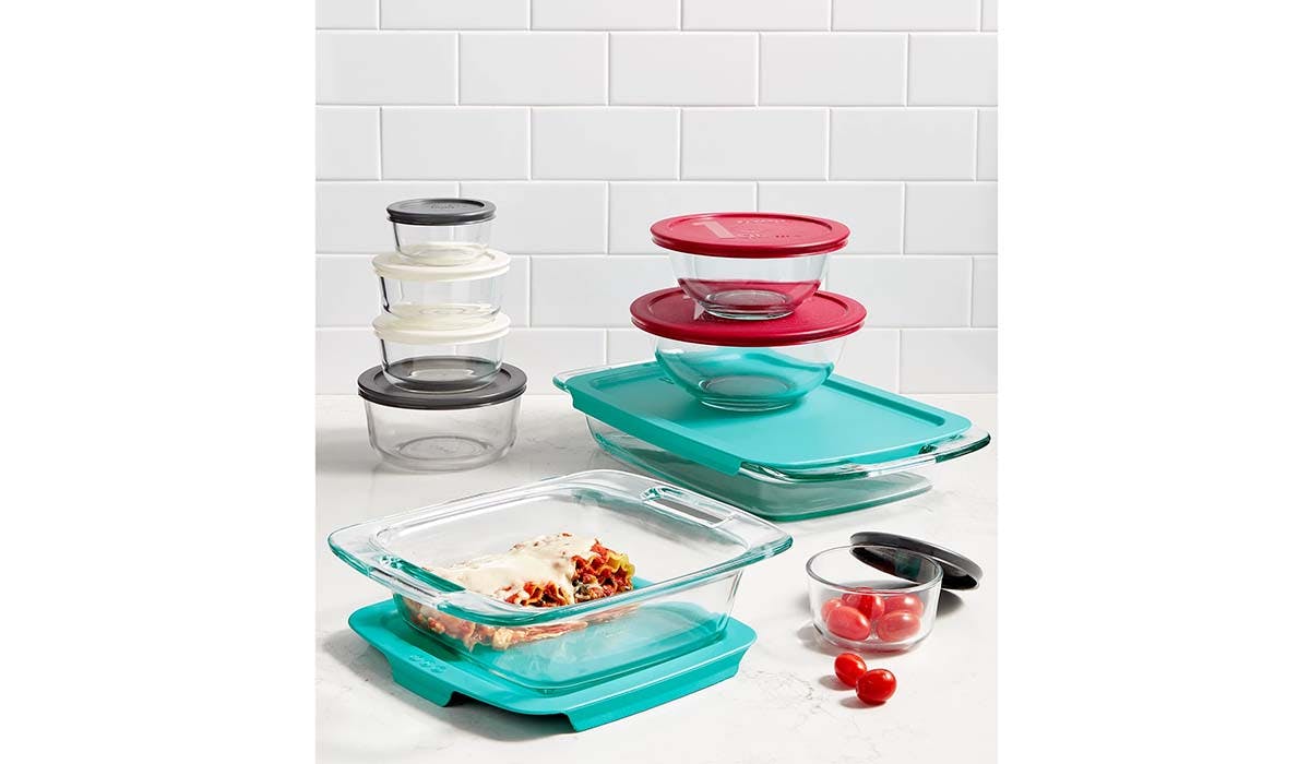 Pyrex: Snag this 22-piece food storage container set for 60% off