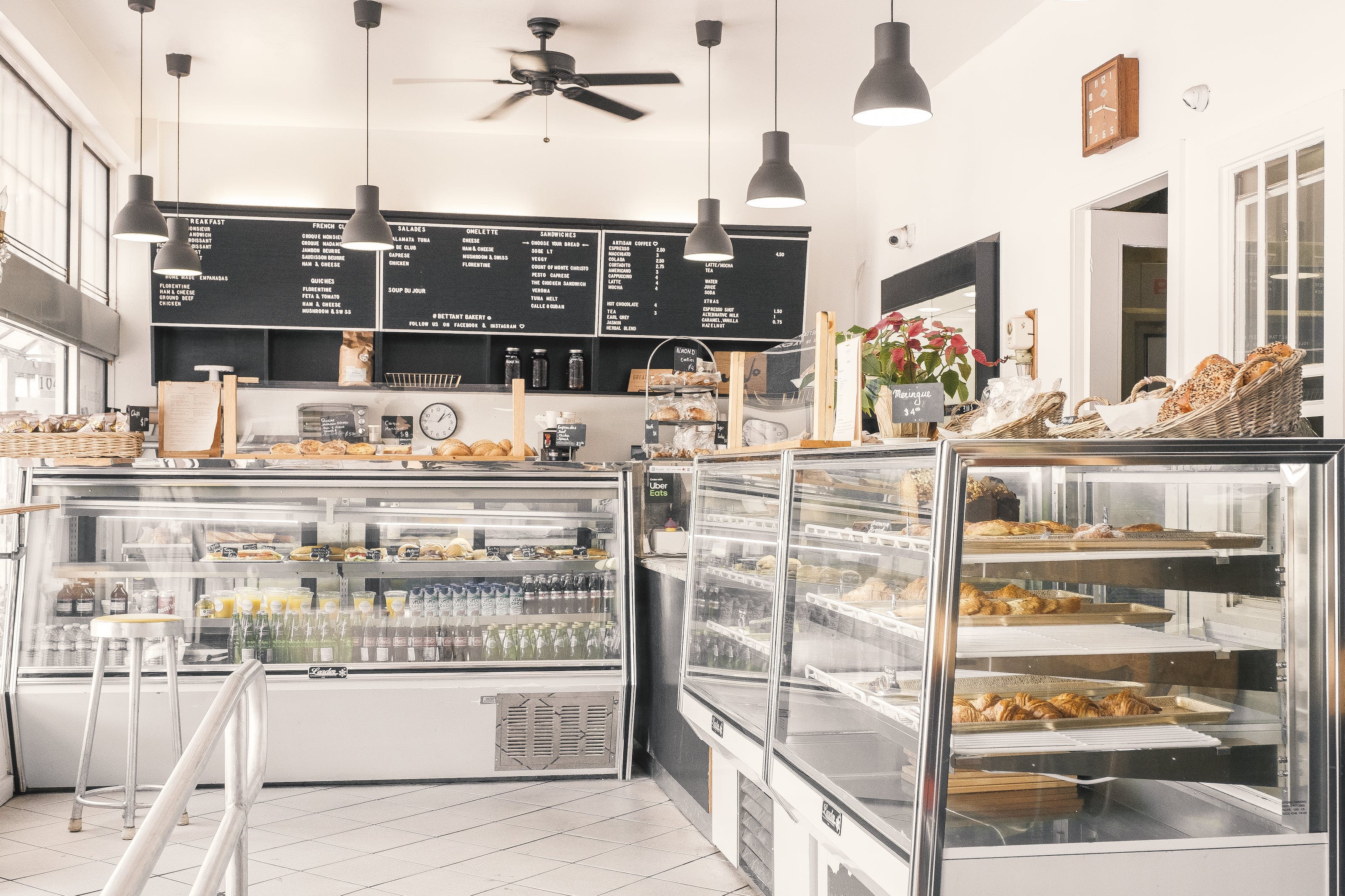 bakery shop solid surface coffee bar