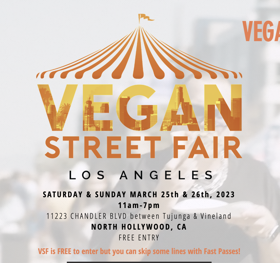 Vegan Street Fair, Free Entry