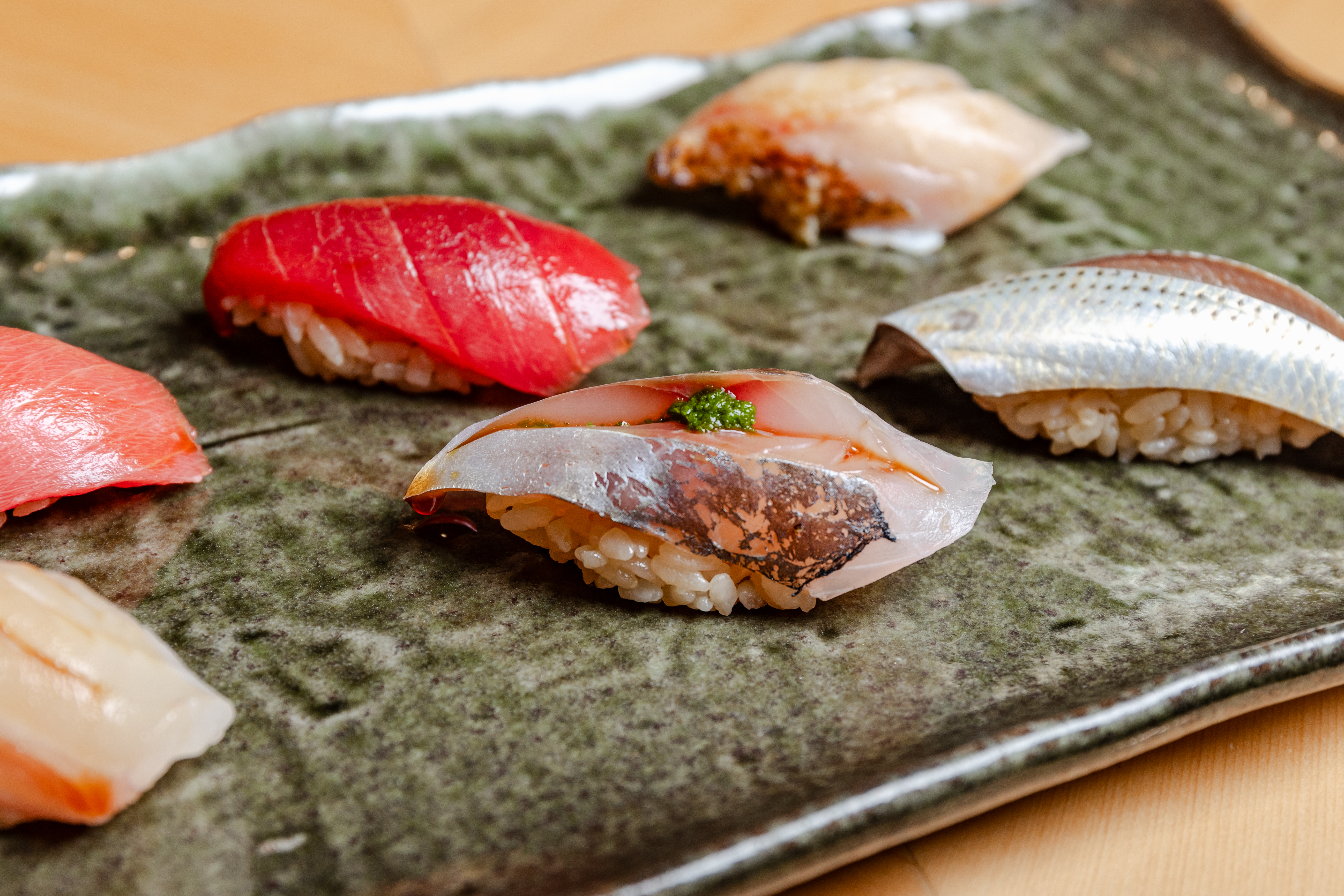 Golden eye snapper  Nigiri, Omakase, Sushi