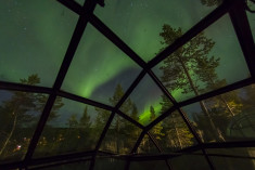 Glass Igloo at  Kakslauttanen Arctic Resort 