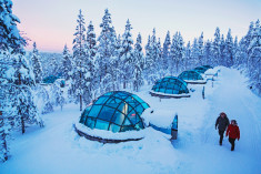 Glass Igloo at  Kakslauttanen Arctic Resort 