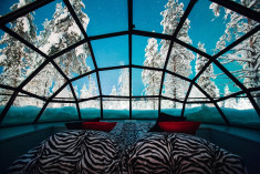 Glass Igloo at  Kakslauttanen Arctic Resort 