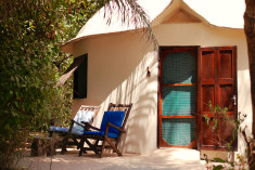 African roundhouse at Footsteps Ecolodge