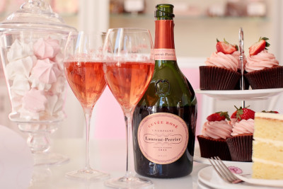 Bottle of Laurent Perrier Rose