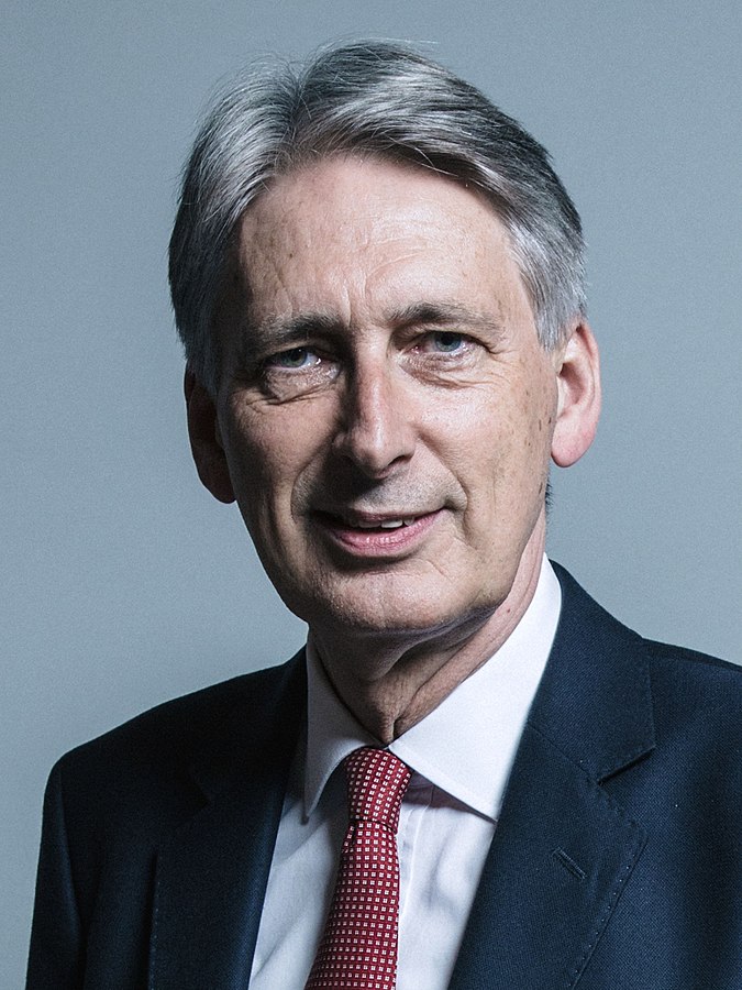 Il Cancelliere dello Scacchiere, Philip Hammond