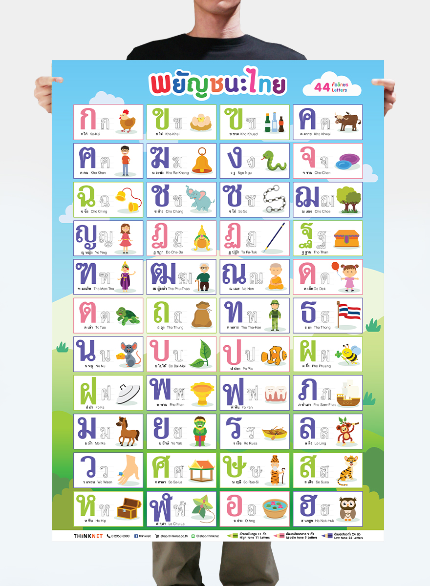 thai alphabet chart printable