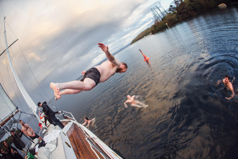 Sailing on Lake Taupo