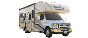 Side profile of the Roadbear Class C 22-24' Campervan
