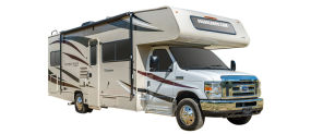 Side profile of the Roadbear Class C 28-30' Campervan