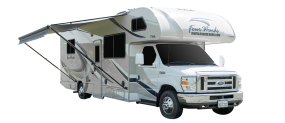 Side profile of the Roadbear Class C 28-30' Campervan