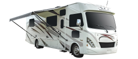 Side profile of the Roadbear Class A 30-32' Campervan