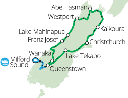 南岛&峡湾·South & Sound路线图