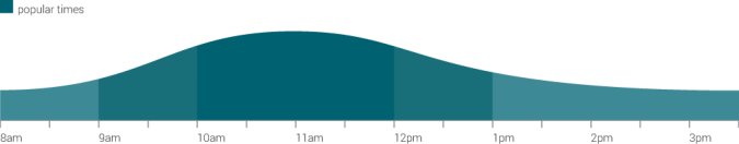 Maui Rentals branch peak times graph