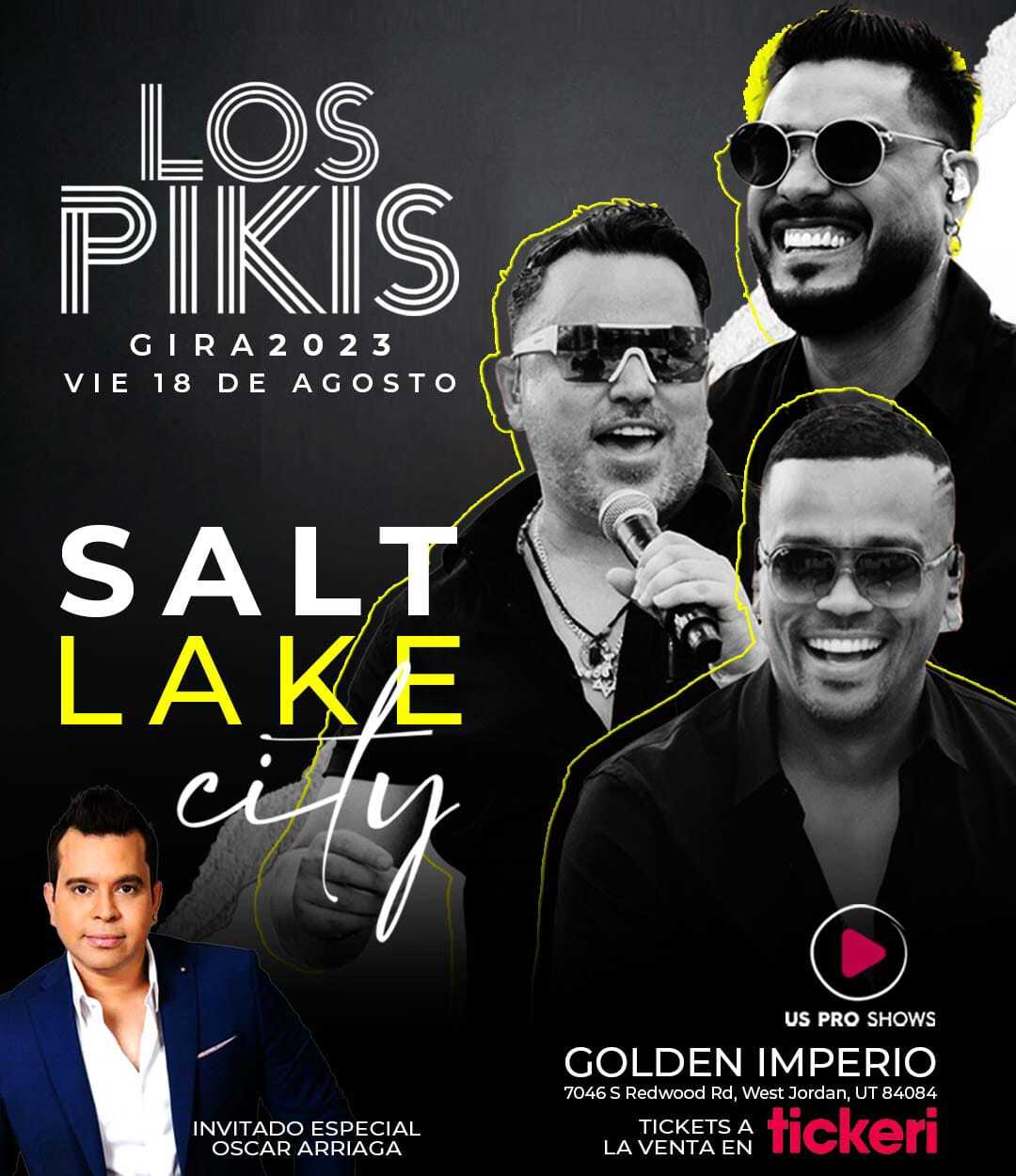 LOS PIKIS GIRA 2023 EN CONCIERTO ! UTAH Tickets Boletos at Golden