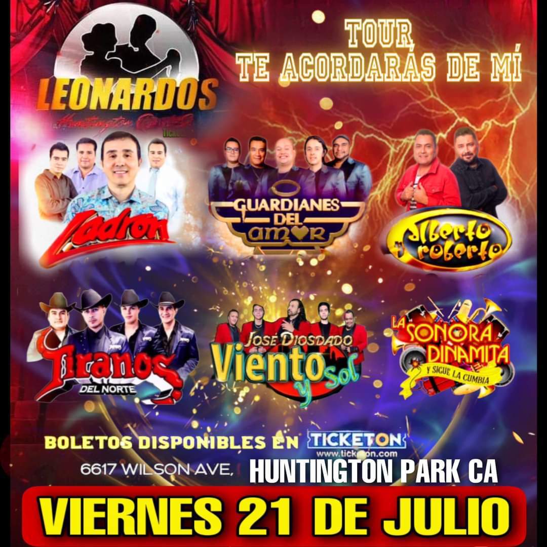 LADRON , GUARDIANES DEL AMOR , LA SONORA DINAMITA Y OTROS EN VIVO