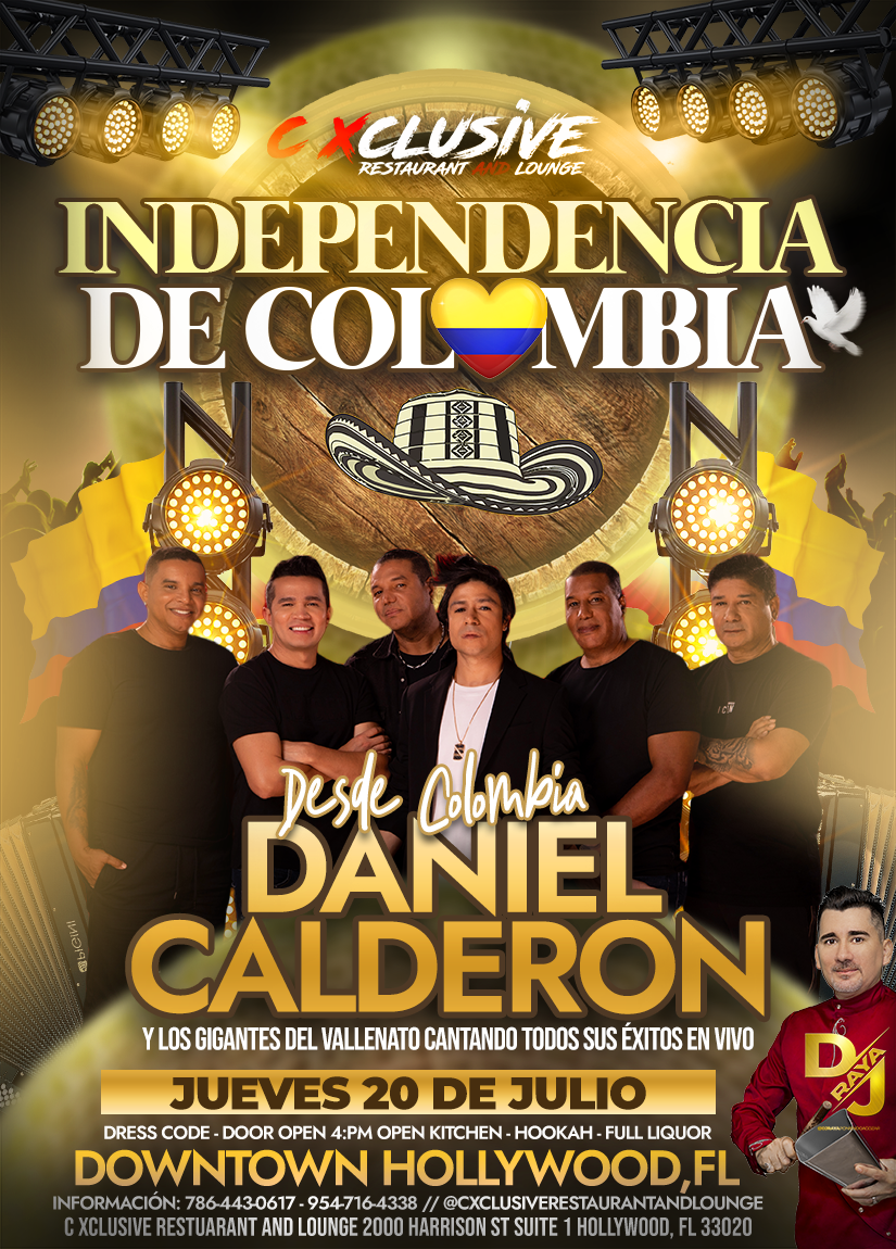 INDEPENDENCIA DE COLOMBIA CON DANIEL CALDERÓN Y LOS GIGANTES DEL