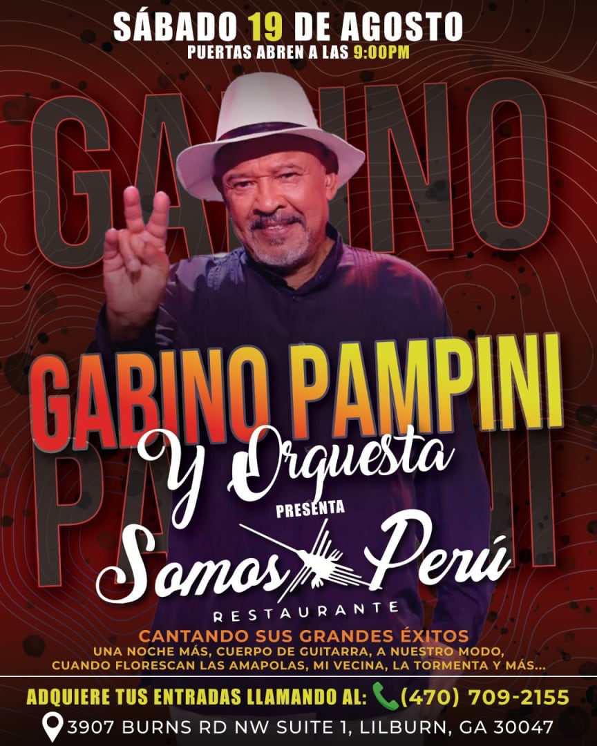 Gabino Pampini En Vivo Tickets Boletos At Somos Peru Lilburn