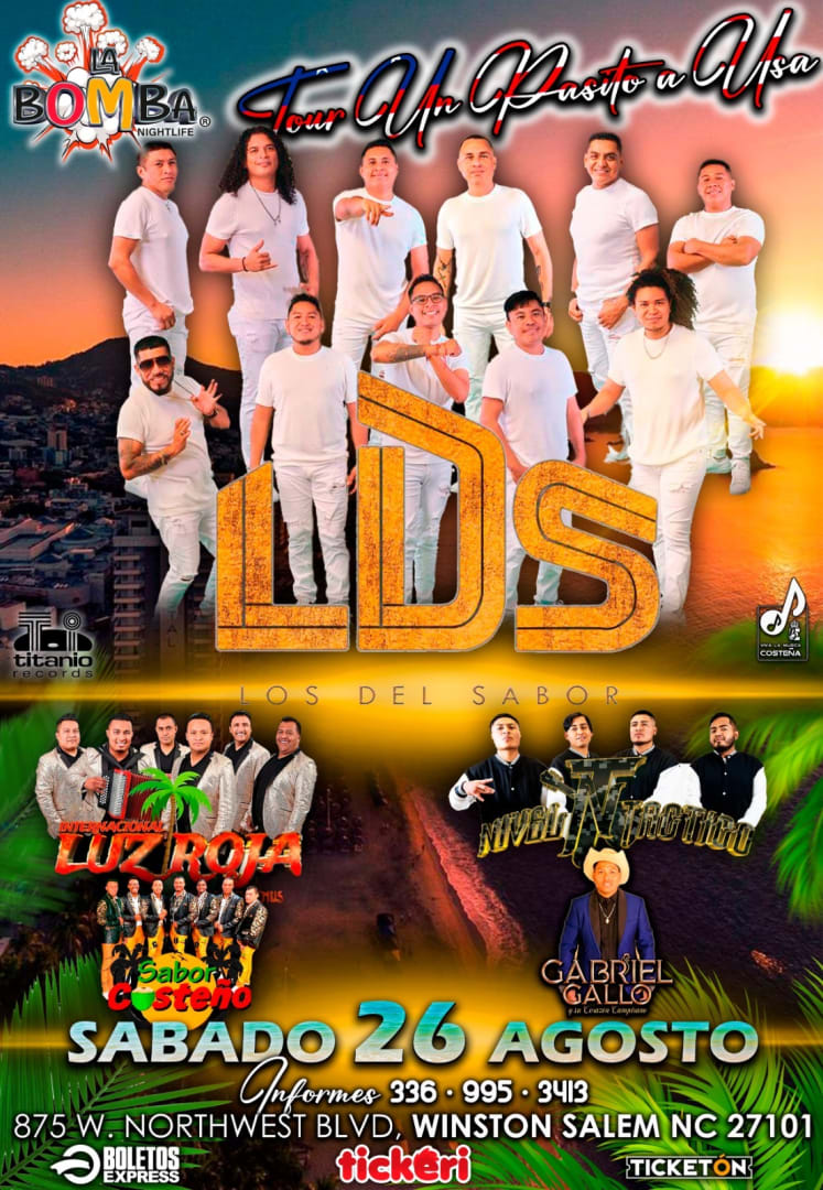LOS DEL SABOR, SABOR COSTEÑO, NIVEL TACTICO Y MAS! Tickets Boletos at