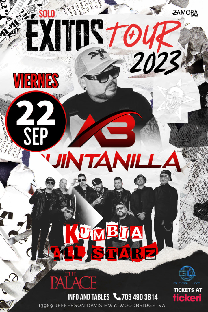 AB QUINTANILLA & LOS KUMBIA ALL STARZ NUEVA FECHA en Woodbridge