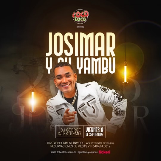 Josimar & su yambu Tickets Boletos at Coco Loco Inwood