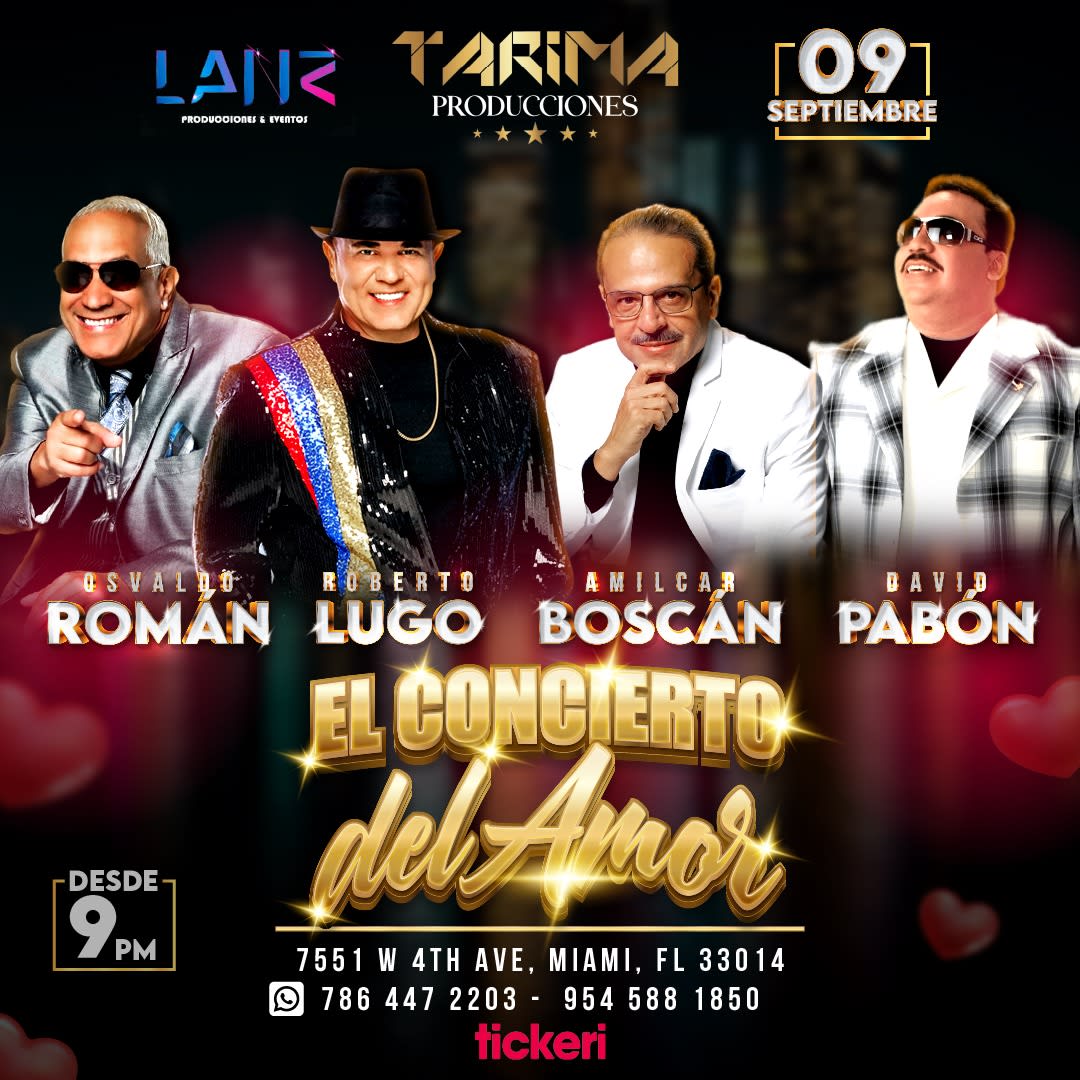 Miami Salsa Fest El Concierto del Amor Tickets Boletos at Tarima