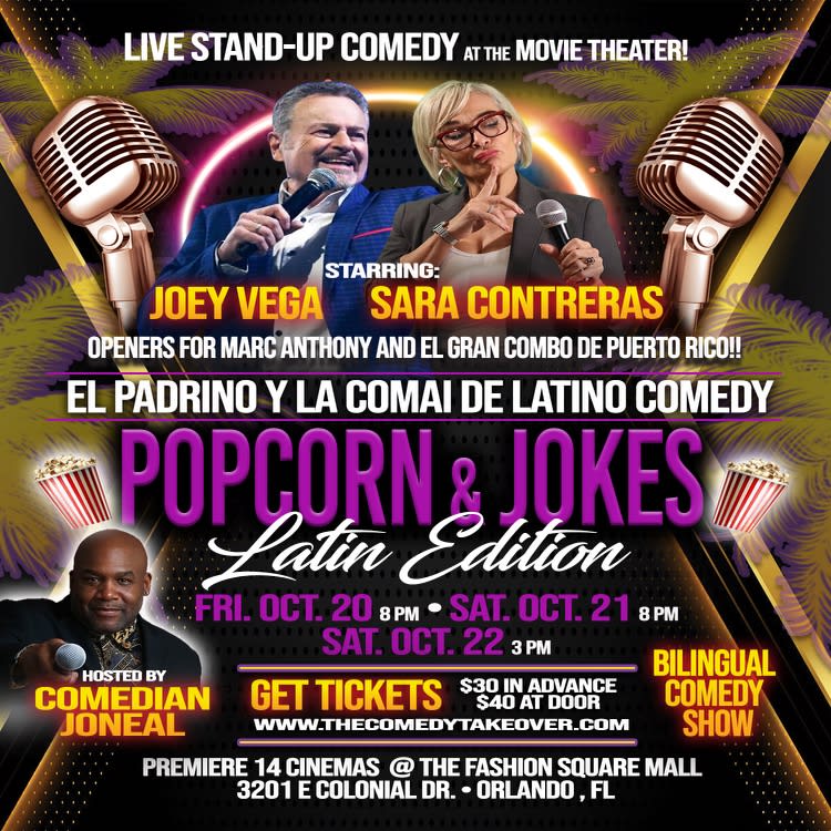 Popcorn & Jokes Live Standup Comedy at The Movies (Starring Joey Vega