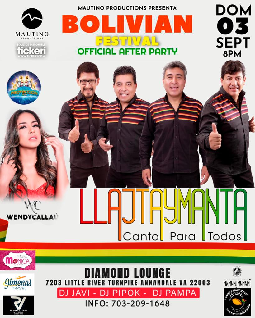 OFFICIAL AFTER PARTY FESTIVAL BOLIVIANO Tickets Boletos at Diamond