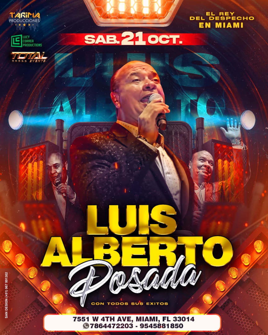 LUIS ALBERTO POSADA EN CONCIERTO ! Tickets Boletos at Tarima