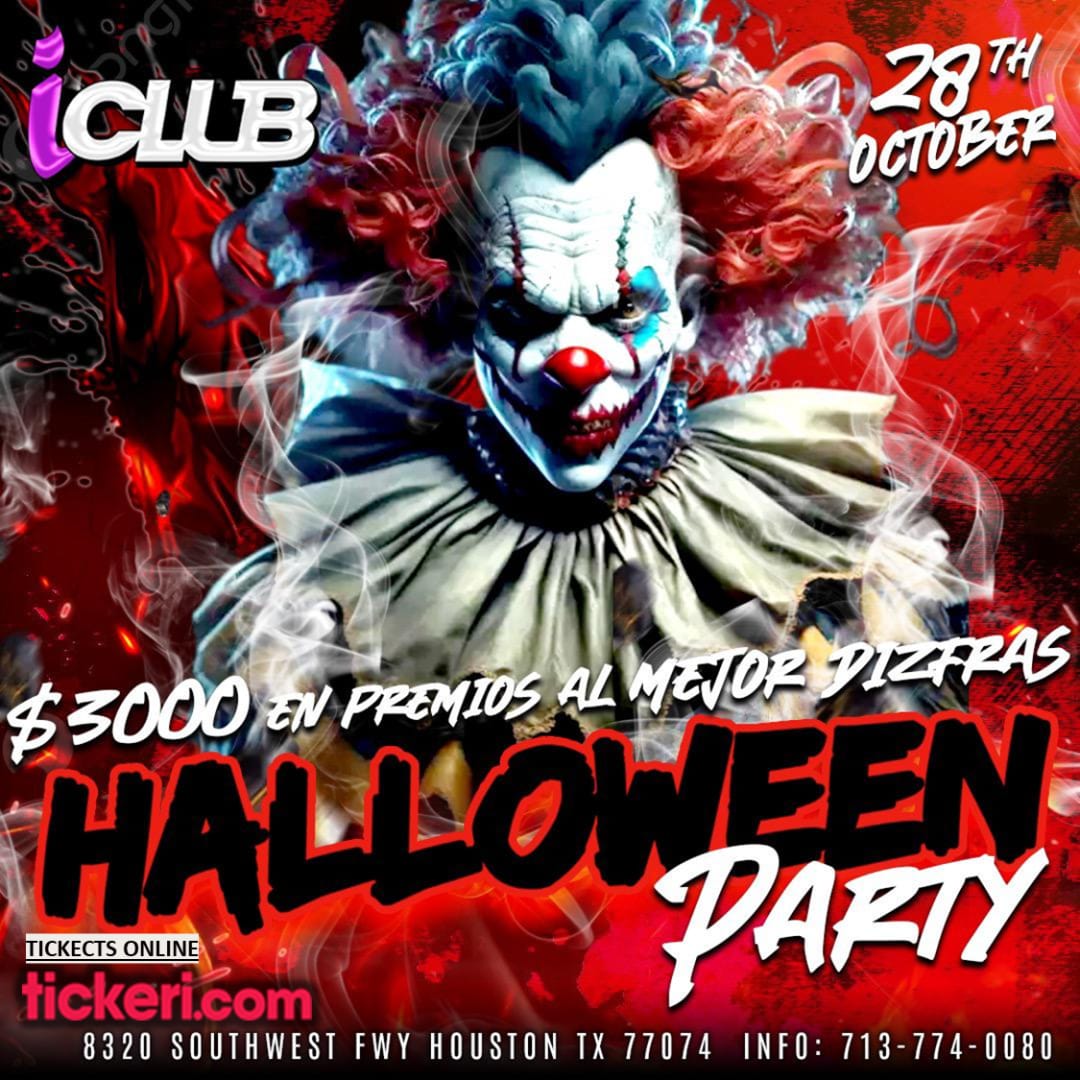 HALLOWEEN PARTY ! Tickets Boletos at I Club Houston, Texas 20231028