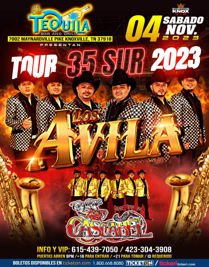 LOS AVILA , CONJUNTO CASCABEL EN VIVO ! Tickets Boletos at El Tequila