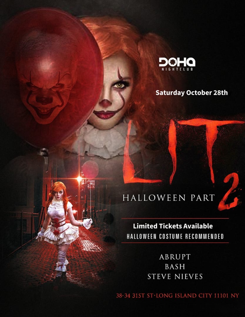 Lit Halloween Party Part 2 At Doha Lounge Tickets Boletos at Doha Bar