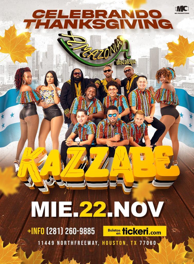 KAZZABE EN CONCIERTO (AMAZONIA DISCO HOUSTON) Tickets Boletos at