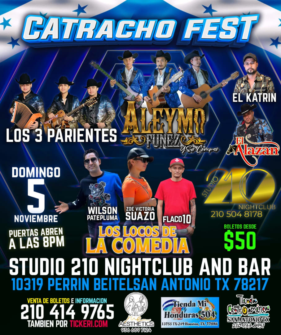 Catracho fest Tickets Boletos at Studio 210 and Bar San