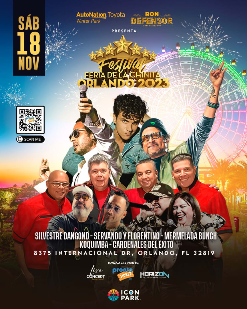 FESTIVAL FERIA DE LA CHINITA ORLANDO 2023 Tickets Boletos at ICON Park