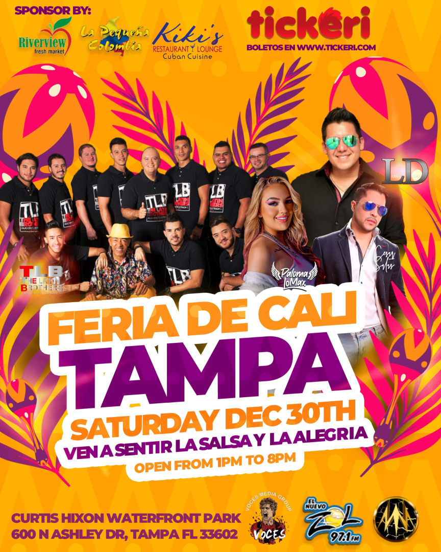 Feria de Cali Fest en Tampa Tickets Boletos at Curtis Hixon Waterfront