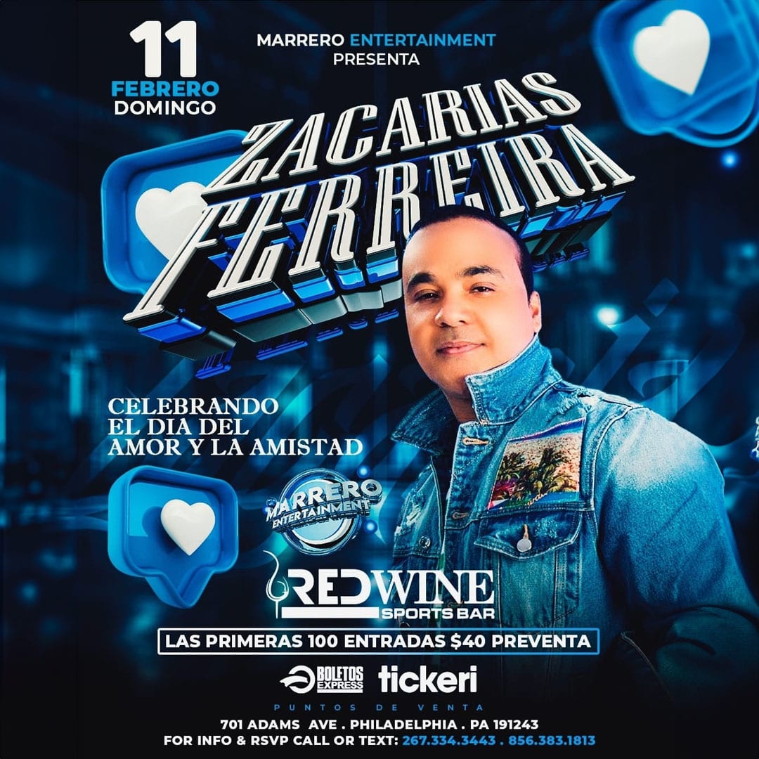 ZACARIAS FERREIRA EN CONCIERTO ! Tickets Boletos at Red Wine