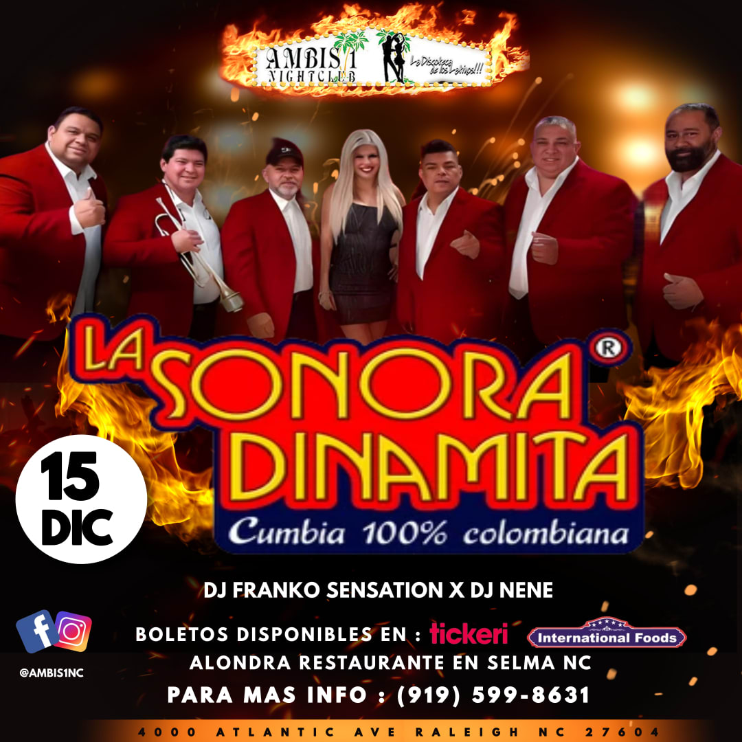 LA SONORA DINAMITA Tickets Boletos at Ambis 1 Raleigh