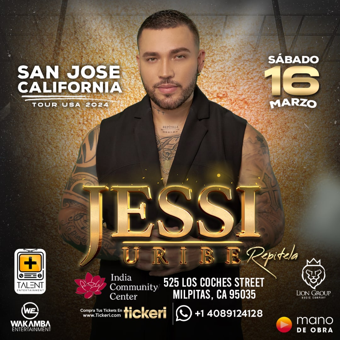 JESSI URIBE ¡EN CONCIERTO! San Jose (California) Tickets Boletos at