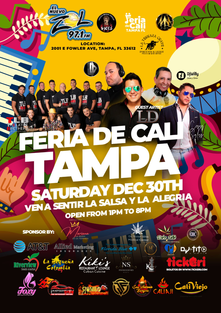 Feria de Cali Fest en Tampa Tickets Boletos at La Terraza Tampa