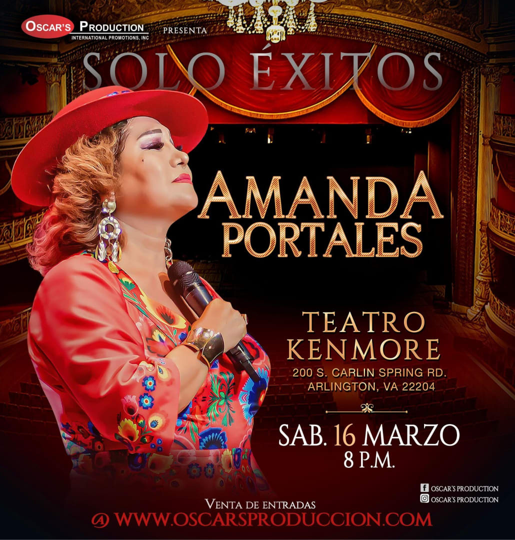 AMANDA PORTALES EN CONCIERTO! VIRGINIA Tickets Boletos at Kenmore