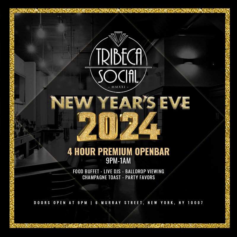 NYE 2024 At Tribeca Social Tickets Boletos at Tribeca Social New York