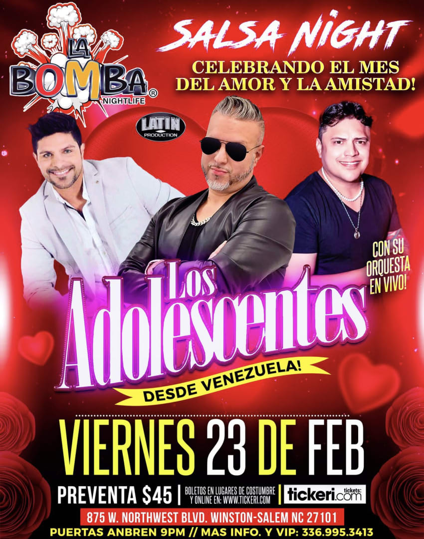 LOS ADOLESCENTES EN CONCIERTO Tickets Boletos at LA BOMBA NIGHTLIFE