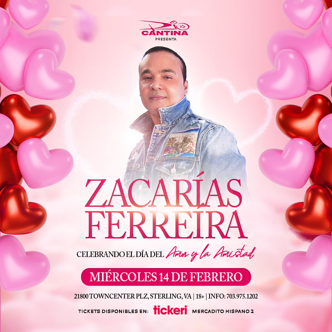 ZACARIAS FERREIRA EN CONCIERTO ! MANASSAS VIRGINIA Tickets Boletos at 90  Grados Restaurant