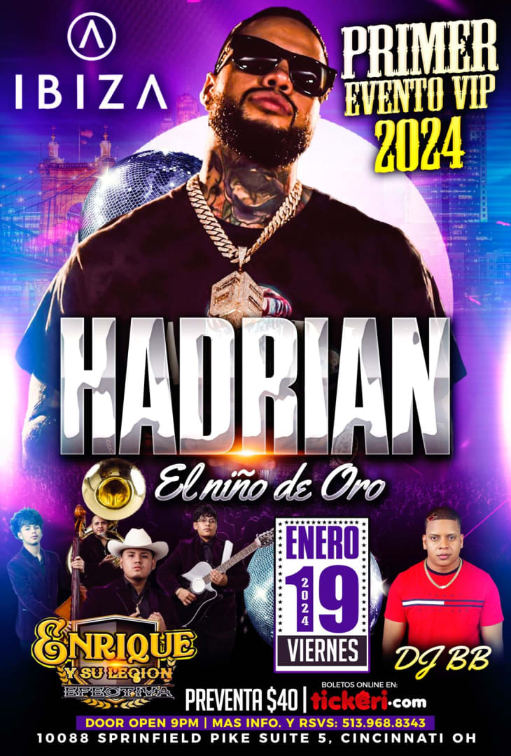 HADRIAN EL NIÑO DE ORO EN CONCIERTO ! Tickets Boletos at