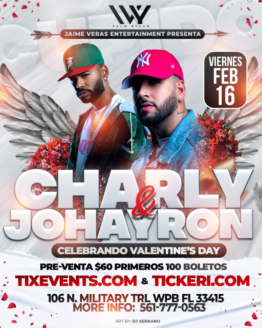 CHARLY & JOHAYRON EN CONCIERTO ! NUEVA FECHA Tickets Boletos at IVY