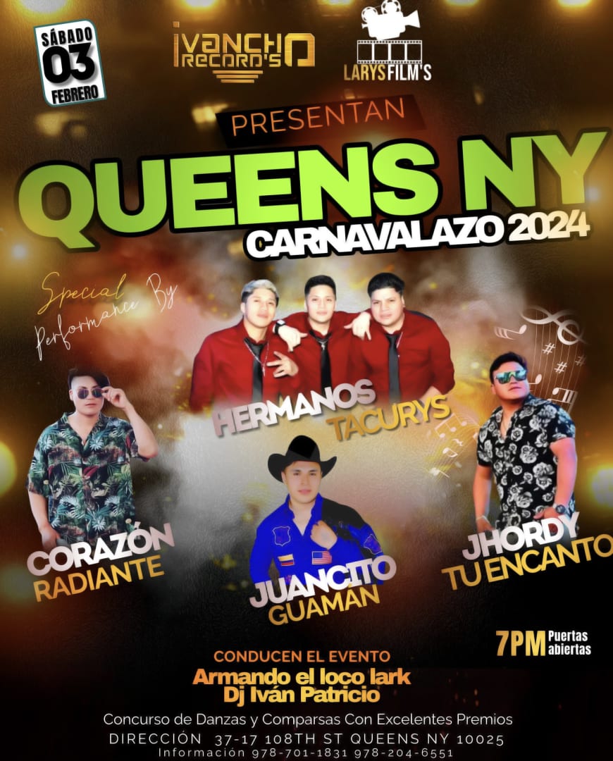 CARNAVALAZO QUEENS 2024 Tickets Boletos at SALON CORONA QUEENS NY