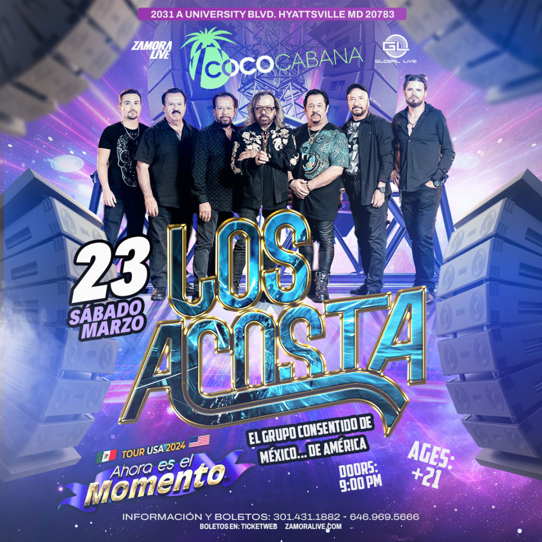 Los Acosta en vivo!!! Tickets Boletos at Coco Cabana Adelphi